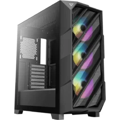 Gabinete Gamer ANTEC DP503 Black, ATX, E-ATX, USB-C, 3 Vent ARGB Incl. (MPN DP503 BLACK, Gabinetes para PC) img-1