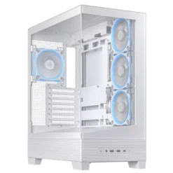 Gabinete Gamer ASUS A31 Plus Blanco (ATX, 4 Vent. Incluídos) (MPN 90DC00R3-B18000, Gabinetes para PC) img-1