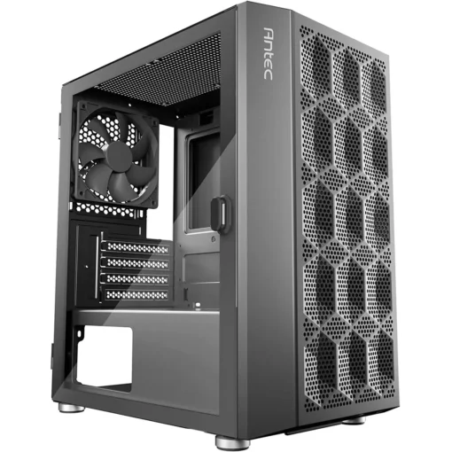 Gabinete Gamer Antec Mini Tower (Micro ATX, Negro, 1 Ventilador) (MPN NX200M, Gabinetes para PC) img-1