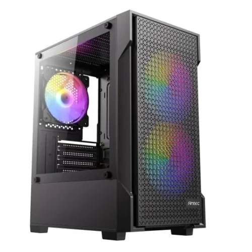 Gabinete Gamer Antec (Micro ATX, Incluye 3 Fan 120mm ARGB) (MPN VX100M ARGB, Gabinetes para PC) img-1