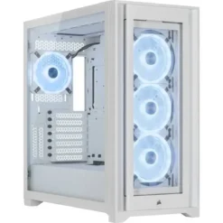 Gabinete Gamer Corsair iCUE 5000X RGB QL Edition, 4 Vent Incl, iCUE Node (MPN CC-9011233-WW, Gabinetes para PC) img-1