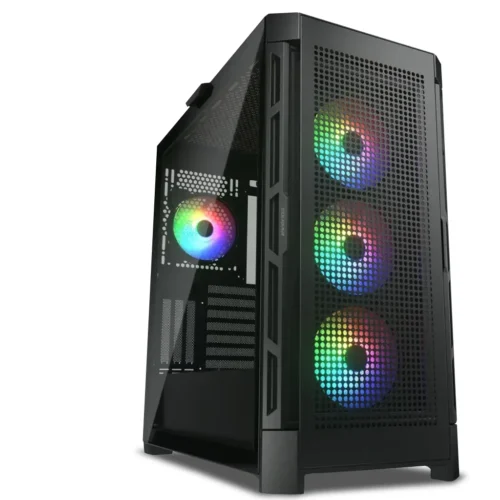 Gabinete Gamer Cougar DuoFace Pro RGB Black, Extended ATX, 4 Vent ARGB Incluidos (MPN 385AD10.0001, Gabinetes para PC) img-1