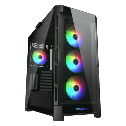 Gabinete Gamer Cougar DuoFace Pro RGB Black, Extended ATX, 4 Vent ARGB Incluidos 385AD10.0001