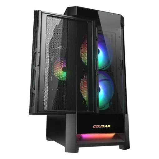 Gabinete Gamer Cougar DuoFace RGB Black, ATX, 3 Ventiladores ARGB Incl. (MPN 385ZD10.0001, Gabinetes para PC) img-1