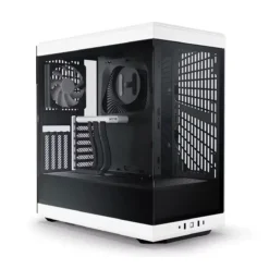 Gabinete Gamer HYTE Y40 White/Black E-ATX Incluye 2 Vent + Riser Vertical (MPN CS-HYTE-Y40-BW, Gabinetes para PC) img-1
