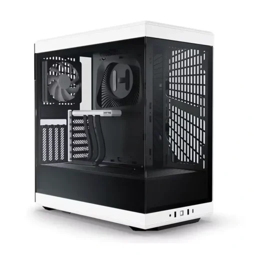 Gabinete Gamer HYTE Y40 White/Black E-ATX Incluye 2 Vent + Riser Vertical (MPN CS-HYTE-Y40-BW, Gabinetes para PC) img-1