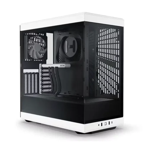 Gabinete Gamer HYTE Y40 White/Black E-ATX Incluye 2 Vent + Riser Vertical CS-HYTE-Y40-BW