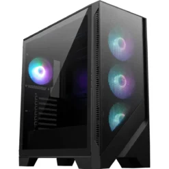 Gabinete Gamer MSI MAG Forge 320R AIRFLOW (ATX, Vidrio Templado, Negro) (MPN MAG FORGE 320R AIRFLOW, Gabinetes para PC) img-1