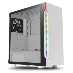 Gabinete Gamer Thermaltake H200 TG Snow RGB Mid-Tower ATX, Micro-ATX (MPN CA-1M3-00M6WN-00, Gabinetes para PC) img-1