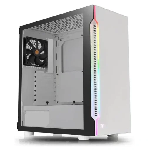 Gabinete Gamer Thermaltake H200 TG Snow RGB Mid-Tower ATX, Micro-ATX (MPN CA-1M3-00M6WN-00, Gabinetes para PC) img-1