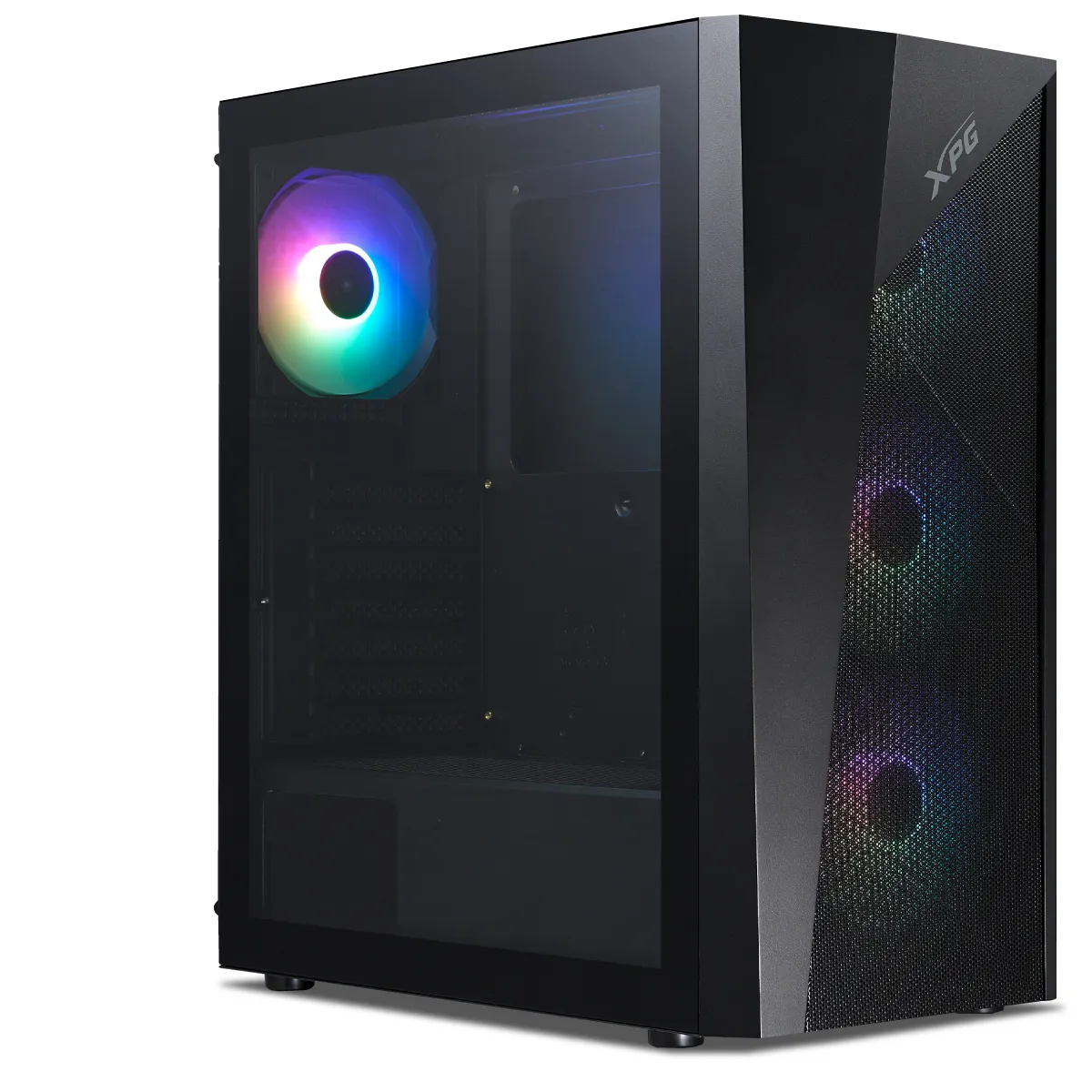 Gabinete Gamer XPG Lander 500 (ATX, 4 Ventiladores ARGB Incluídos) (MPN LANDER500MTA-BKCWW, Gabinetes para PC) img-1