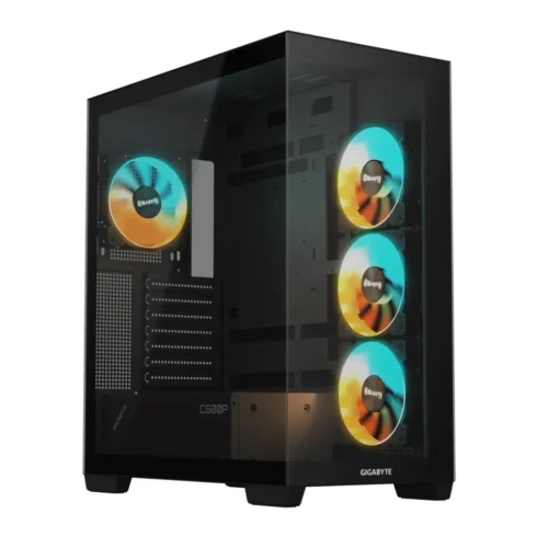 Gabinete Gigabyte C500 Panoramic Stealth (Atx, Vidrio Templado, 4 Vent. ARGB (MPN GB-C500P ST, Gabinetes para PC) img-1