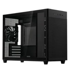 Gabinete Micro ATX ASUS Prime AP201 Tempered Glass Black (MPN 90DC00G0-B38010, Gabinetes para PC) img-1