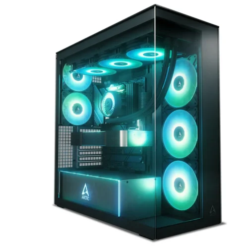 Gabinete Premium ARCTIC Xtender (Black) E-ATX (5 Ventiladores Pre-Instalados) (MPN ACPCC00015A, Gabinetes para PC) img-1