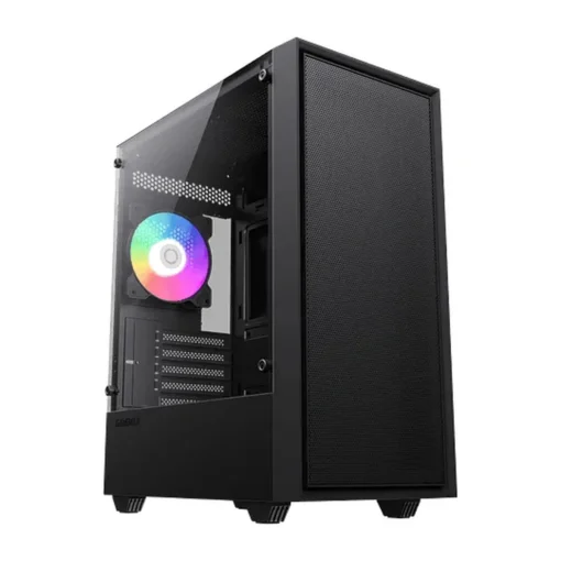 Gabinete Gamer Gamemax Storm Micro-ATX, 1 Ventilador FRGB, USB 3.0 (MPN STORM BLACK, Gabinetes para PC) img-1