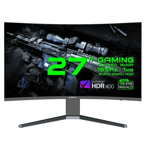 Gamemax Monitor Curvo 27" 165Hz (MPN GMX27C165Q, Monitores) img-1