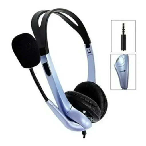 Genius Audífonos Hs-04Su, On-Ear, Wired, 1 Conector Audífono Y Micrófono (MPN 31710156101, Audífonos) img-1