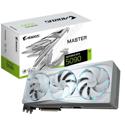 Gigabyte Aorus Geforce Rtx™ 5090 Master Ice 32G 2655 Mhz (Reference Card (MPN GV-N5090AORUSM ICE-32GD, Tarjetas gráficas para PC) img-1