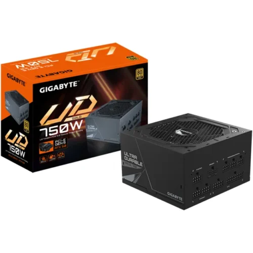 Gigabyte Fuente De Poder , 750W, Certificacion Bronce, Conector Pg5, Color Negro (MPN GP-UD750GM PG5, Fuentes de poder para PC) img-1