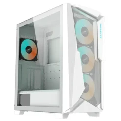 Gigabyte Gabinete C301 Glass 4 ventiladores 120mm White Panel Lateral Ventana (MPN GB-C301GW, Gabinetes para PC) img-1