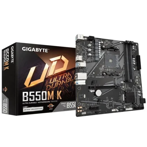 Gigabyte Motherboard Micro Atx Amd B550 B550M K (MPN B550M K G10, Placas madres para PC) img-1