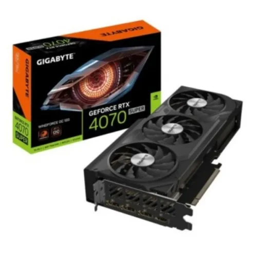 Gigabyte Tarjeta De Video Geforce Rtx 4070 Super 12Gb Windforce Oc Ddr6X Pci 4.0 (MPN GV-N407SWF3OC-12GD, Tarjetas gráficas para PC) img-1