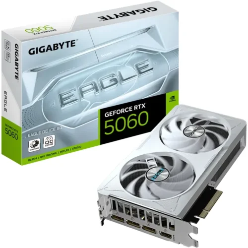 Gigabyte Tarjeta De Video Geforce Rtx 5060 Eagle Oc Ice 8Gb Gddr7 (MPN GV-N5060EAGLEOC ICE-8GD, Tarjetas gráficas para PC) img-1