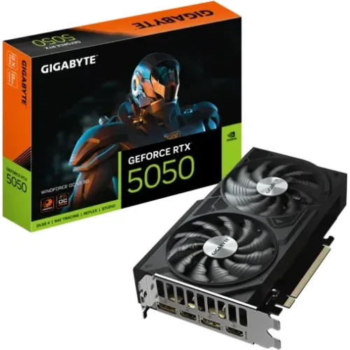 Gigabyte Tarjeta De Video Windforce Oc V2 Nvidia Geforce Rtx 5050 8 Gb, Gddr6 (MPN 5050 WINDFORCE OC V2 8G, Tarjetas gráficas para PC) img-1