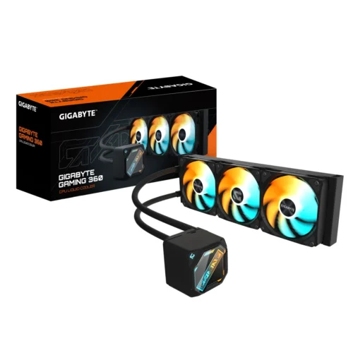 Gigabyte Watercooler , Negro, Radiador 360Mm, 3 Fans, Rgb (MPN GP-GIGABYTE GME 360, Refrigeración para PC) img-1