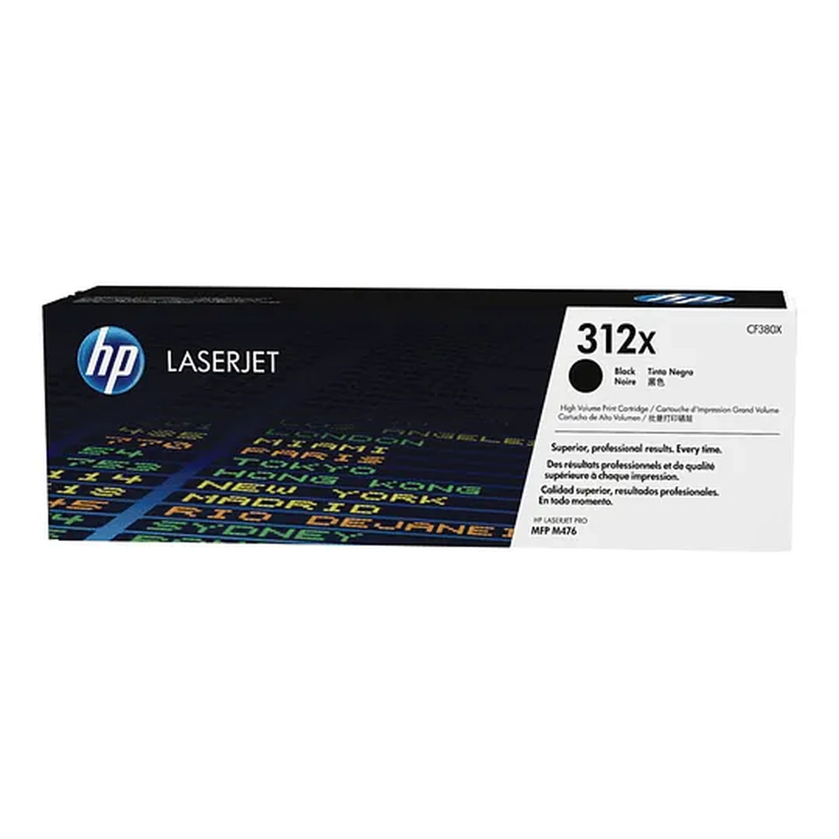 HP Tóner 312X - Alto rendimiento - negro - original - LaserJet (MPN CF380X, Suministros para impresoras) img-1