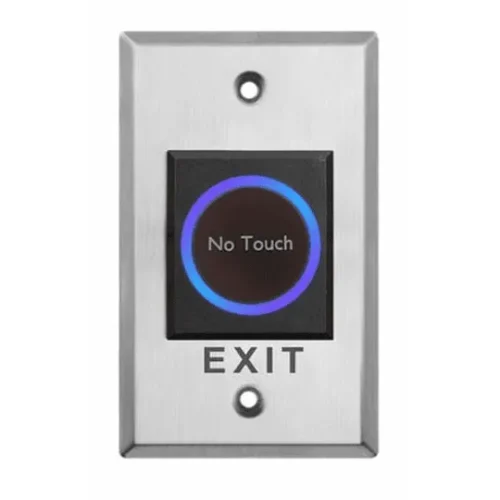Botón Salida Hikvision Sin Contacto, Acero Inoxidable, LED Azul Verde (MPN DS-K7P07, Accesorios POS) img-1