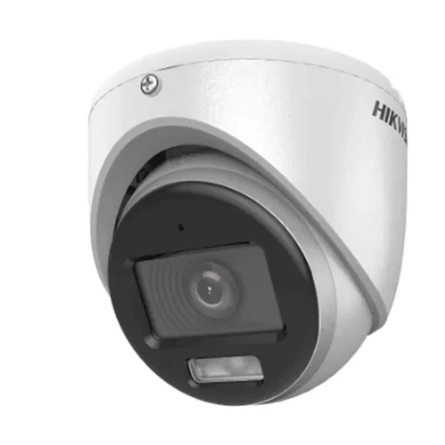Hikvision Cámara De Videovigilancia Turbohd 2 Mp Colorvu Con Audio Y Luz Led (MPN DS-2CE70KF0T-LMFS, Cámaras de seguridad) img-1