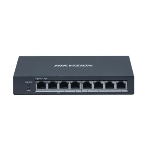 Hikvision Switch 10/100/1000 8P/ 4P Poe + 4P Giga Metal (MPN DS-3E0508P-O(O-STD), Switches de red) img-1
