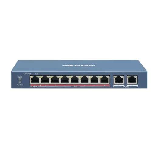 Hikvision Switch 10/100/1000 8P Poe Metal (MPN DS-3E0310HP-E(O-STD), Switches de red) img-1