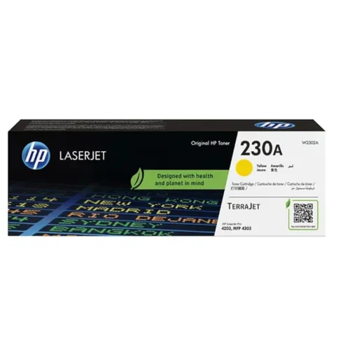 Hp 230A Amarillo Original Laserjet Cartucho De Tóner ( ) Para Col (MPN W2302A, Suministros para impresoras) img-1