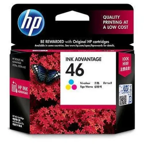 Cartucho Tinta Color HP 46, Impresión 750 Págs, Deskjet Ink Advantage Comp. (MPN CZ638AL, Suministros para impresoras) img-1
