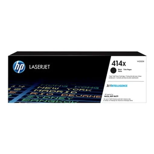 Hp Cartucho De Tóner 414X Alto Rendimiento Negro Original Laserjet W2020X img-1