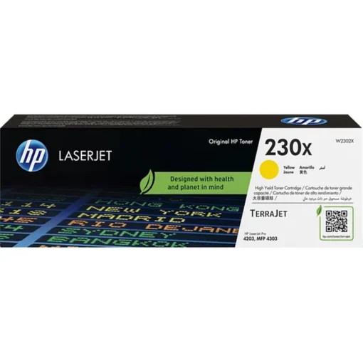 Hp Cartucho De Tóner Original Laserjet 230X Amarillo ( ), Rendimiento 5500 (MPN W2302X, Suministros para impresoras) img-1