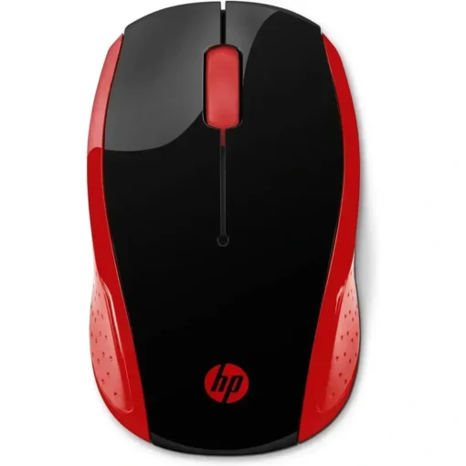 Hp Mouse Inalámbrico 200, Dongle Usb, 3 Botones, Rojo/Negro (MPN 2HU82AA, Mouses) img-1
