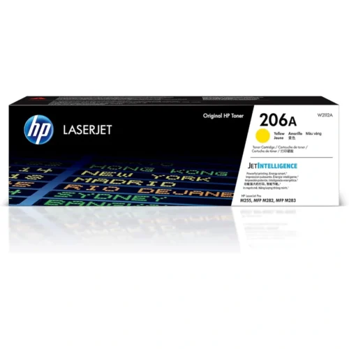 Hp Tóner 206A Amarillo Laserjet Original (MPN W2112A, Suministros para impresoras) img-1