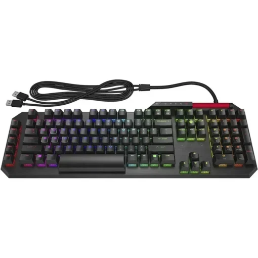 Hp Teclado Gamer Omen Sequencer, Mecánico, Rgb, Anti-Ghosting, Negro, Inglés (MPN 2VN99AA, Teclados) img-1