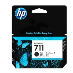 Cartucho de Tinta HP 711, Negro, 38ml, para HP DesignJet T520 (MPN CZ129A, Suministros para impresoras) img-1