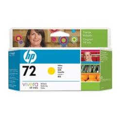 Cartucho Tinta HP 72 Amarillo , 130ml, Calidad, Rendim. Prof. Designjet (MPN C9373A, Suministros para impresoras) img-1