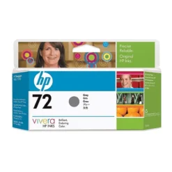 Cartucho de tinta gris HP 72, 130ml, para DesignJet T610, T1200 (MPN C9374A, Suministros para impresoras) img-1