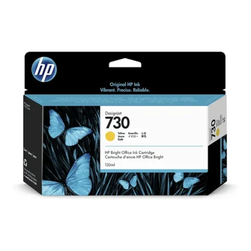 Cartucho HP Tinta 730 Amarillo, 130ml, Inyección Térmica, DesignJet Series T1700 (MPN P2V64A, Suministros para impresoras) img-1