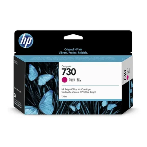 Cartucho HP Tinta 730 Magenta, 130ml, InkJet, DesignJet Series T1700 (MPN P2V63A, Suministros para impresoras) img-1