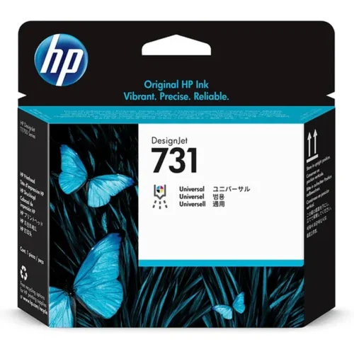Cabezal HP Tinta 731, Cian, Gris, Magenta, Negro, Amarillo (MPN P2V27A, Suministros para impresoras) img-1