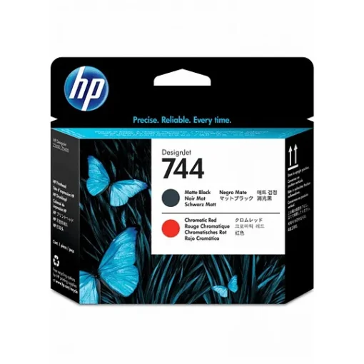 Hp Tinta 744 Cab Mate Negro Y Chr Rojo F9J88A img-1