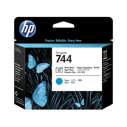 Hp Tinta 744 Cabezal Foto Negro Y Cian F9J86A img-1