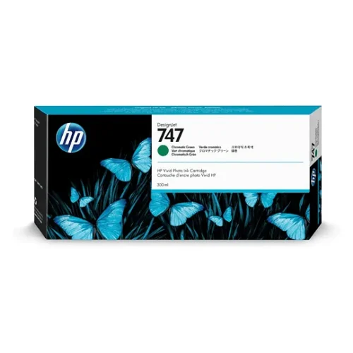 Hp Tinta 747 300 Ml Chromatic Verde (MPN P2V84A, Suministros para impresoras) img-1